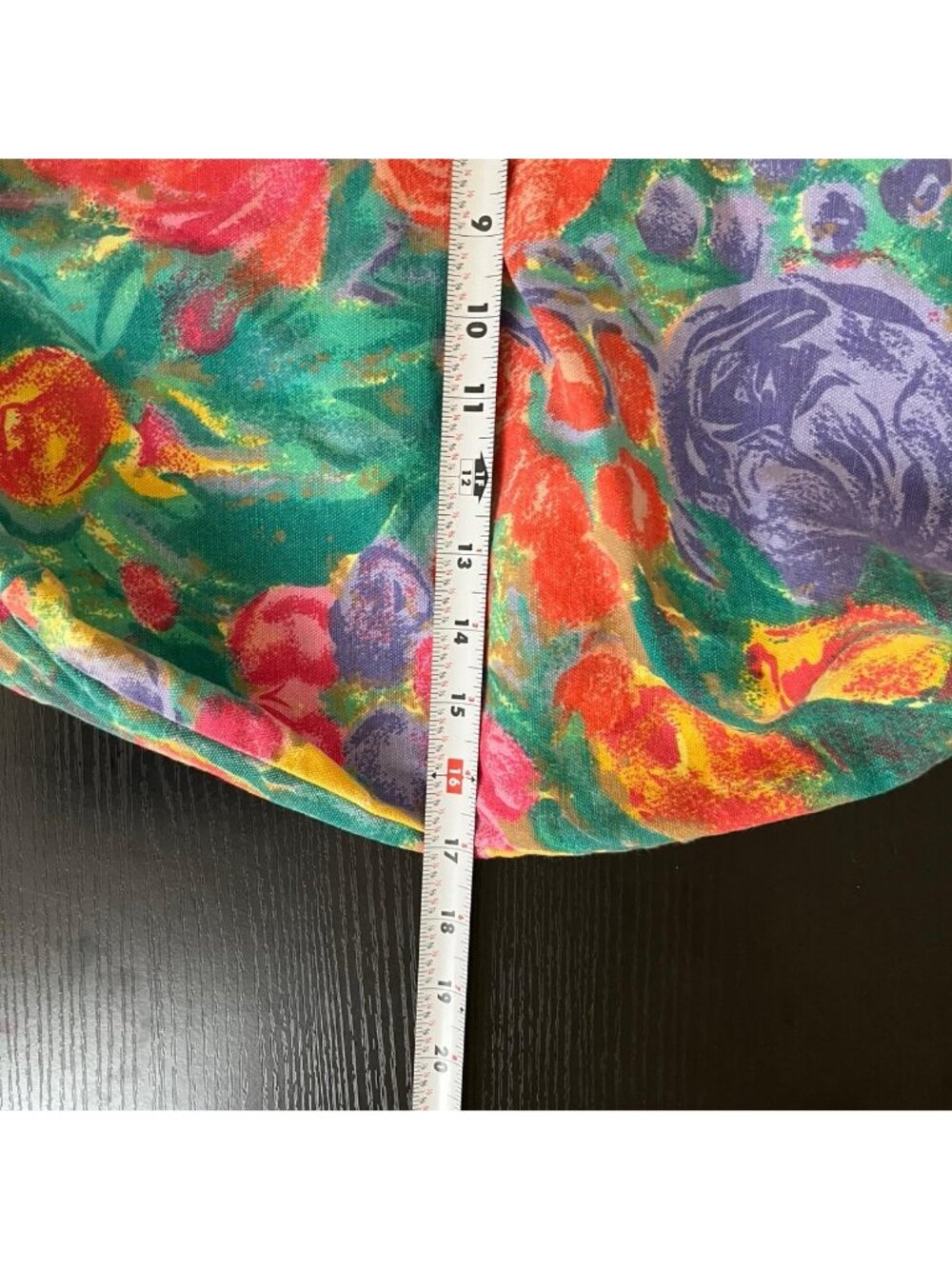 vintage 90s colorful floral boho granola beachy zip tote bag - Picture 6 of 7